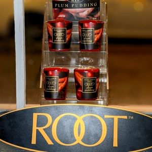4 ROOT Plum Pudding Votive Candles